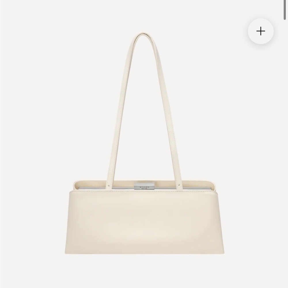 Verafied ny eclair bag silver ivory